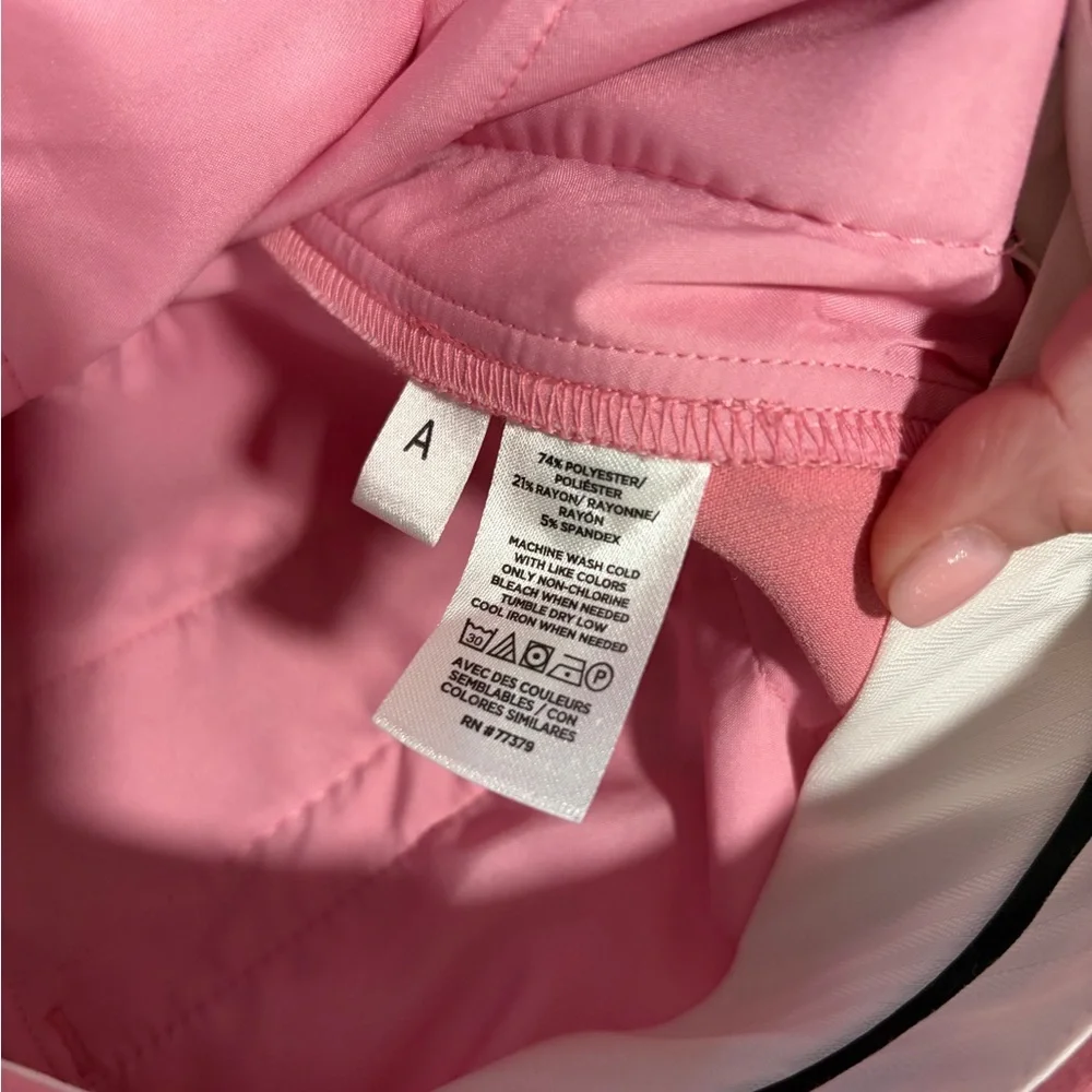 Ann Taylor The Jayne Trouser Pink Mid Rise Career Pants NWT Size 6 Petite - Picture 4 of 7